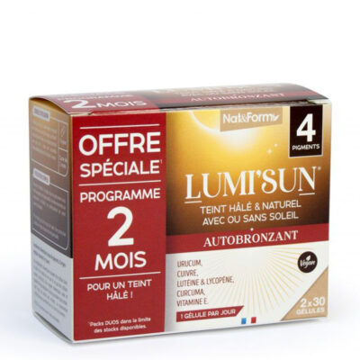 Lumi' Sun автобронзант ДУО - 60 капс., Nat&Form