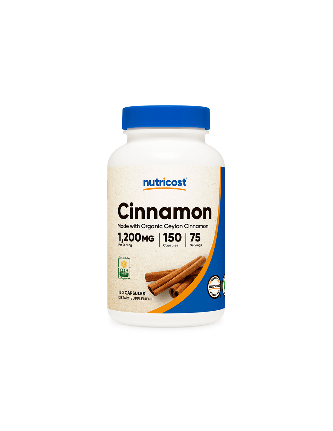 Цейлонска канела 600 мг - 150 капс., Nutricost