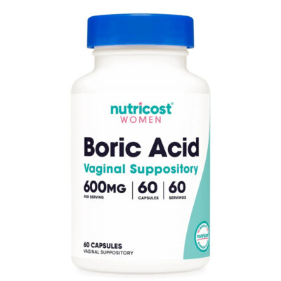 Борна киселина 600 мг - 60 вагинални капс., Nutricost