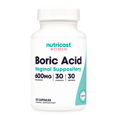 Борна киселина 600 мг - 30 вагинални капс., Nutricost