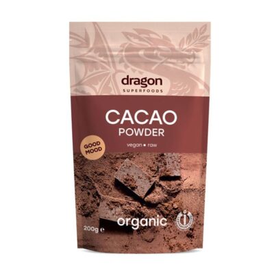 Био Сурово Какао на прах, Dragon Superfoods, 200 г