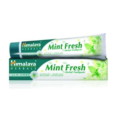 Гел-паста за зъби без флуорид, обогатена с мента, Himalaya Herbals, 75 мл