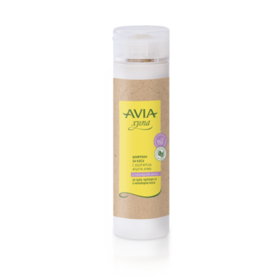 Шампоан с жълта хума за суха, чупеща се коса, Avia, 250 мл