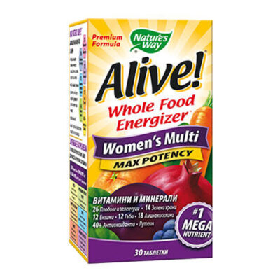 Мултивитамини и минерали за жени, Alive, 30 таблетки