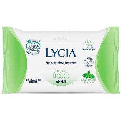 Антибактериални интимни кърпи, 12 бр., Lycia