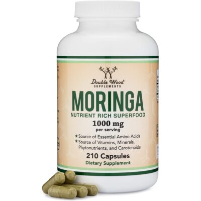 Моринга - 500 mg, 210 капсули, Double Wood