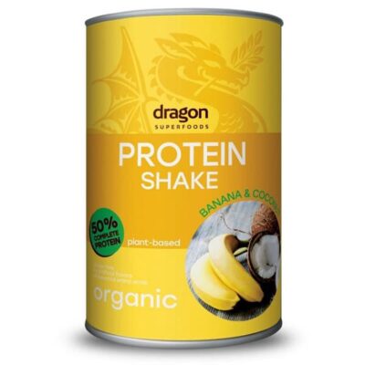 Био Протеинов Шейк с Банан и Кокос, Dragon Superfoods, 450 g